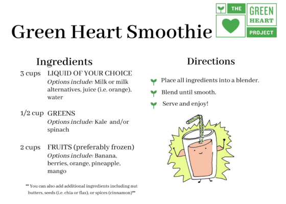 Green Heart Smoothies The Green Heart Project